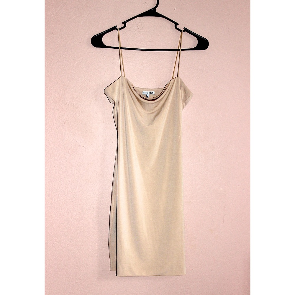 Taupe Mini Dress. Size M